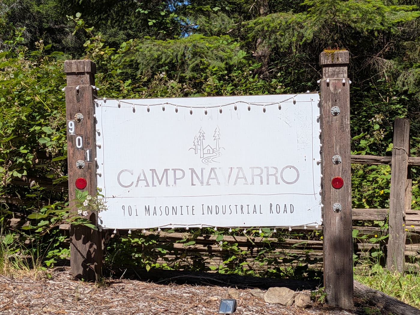 Camp Navarro sign