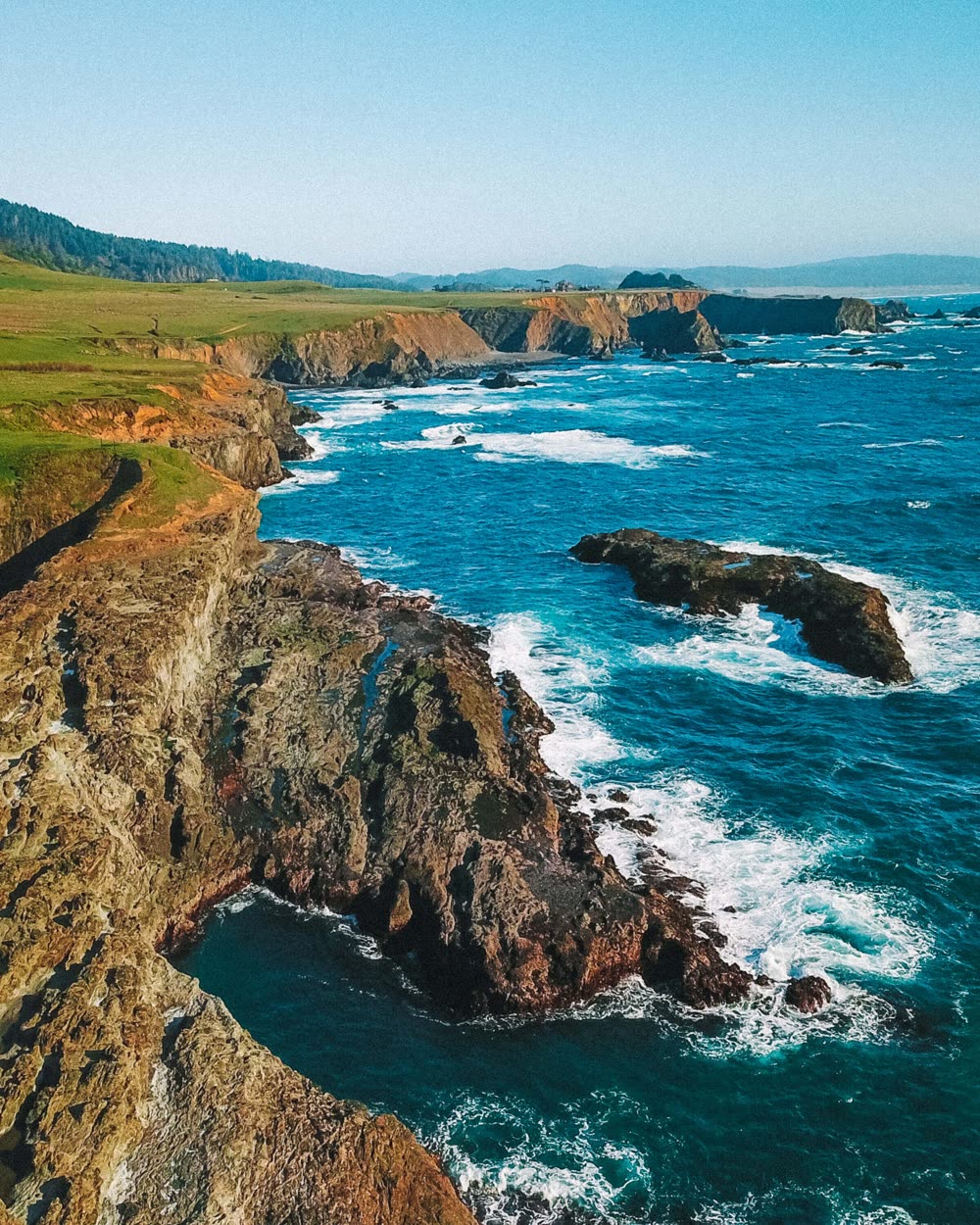 Mendocino coastline